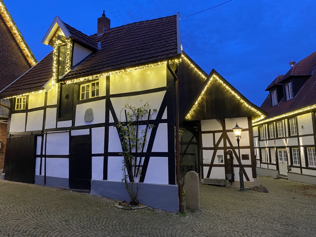 Giebelbeleuchtung im Drubbel