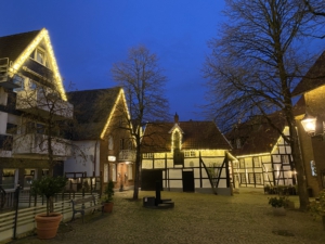 Giebelbeleuchtung im Drubbel